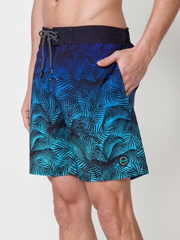 KOROSHI Swimming shorts in Blue: front