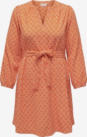 ONLY Carmakoma Kleid in Orange: predná strana