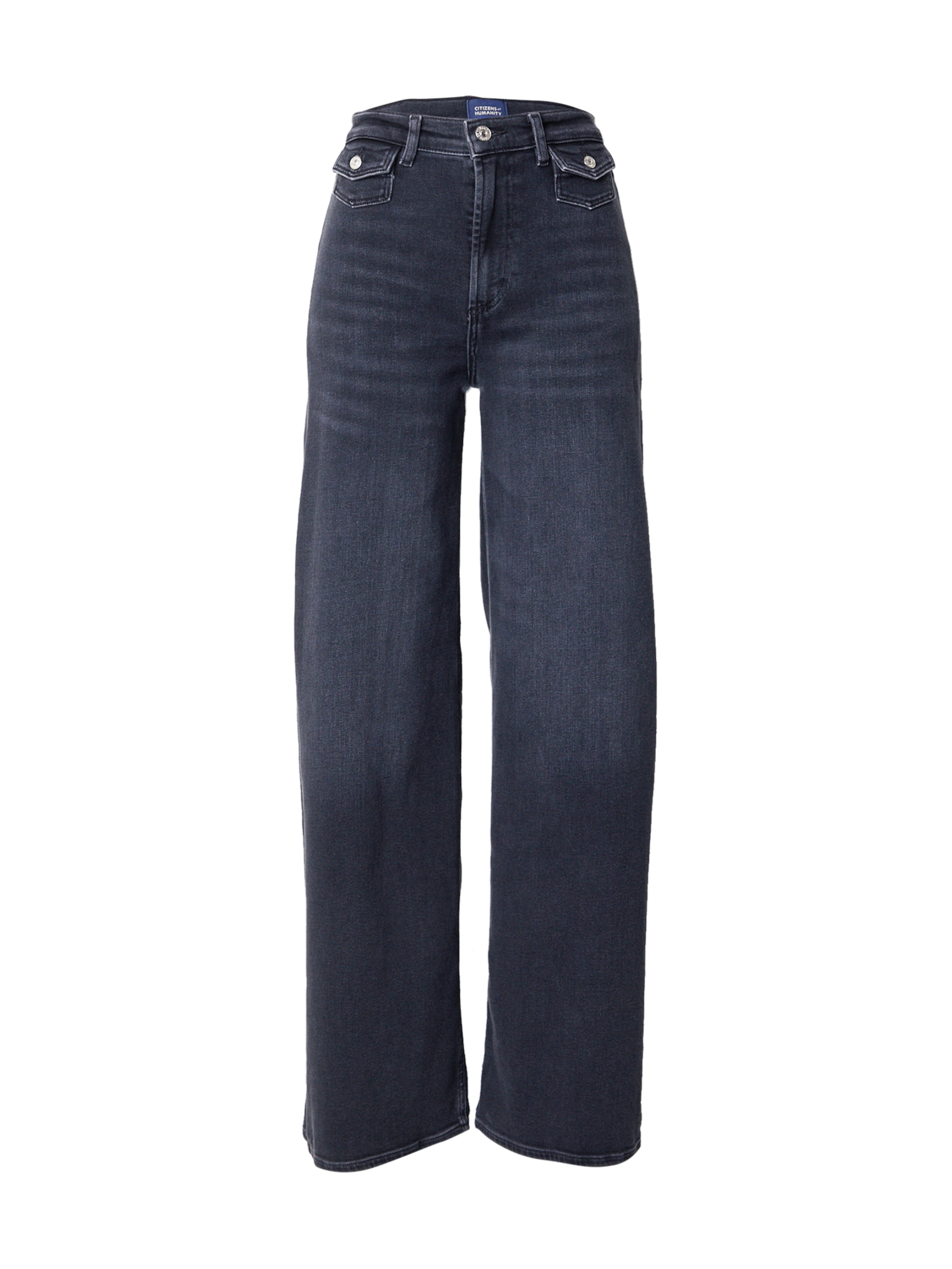 Citizens of Humanity Wide leg Jeans in Black: front