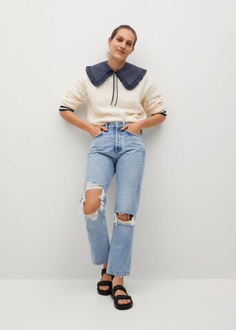 MANGO Sweater 'Luisa' in White