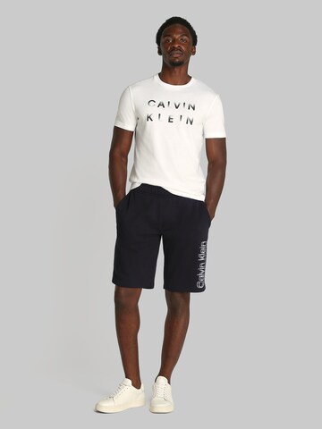 Calvin Klein Ohlapna forma Hlače | črna barva