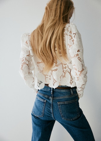 MANGO Blouse in White