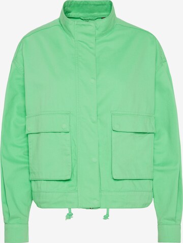 SENSES.THE LABEL Between-Season Jacket in Green: front