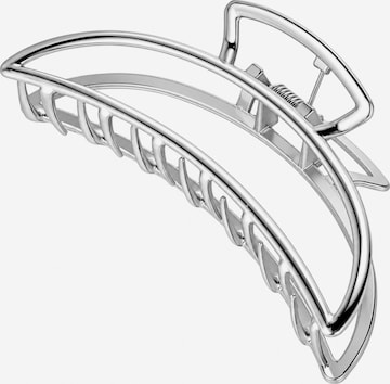 soho Hair accesoires Hair jewelry 'Lyra Large Metal Hair Claw - Silver' in Silver: front