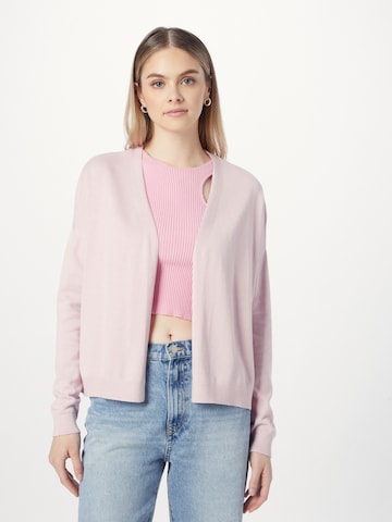 QS Knit Cardigan in Pink: front