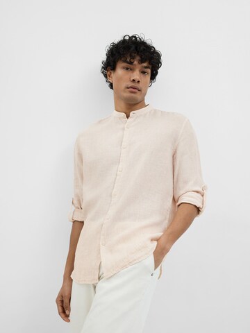 SELECTED HOMME Regular fit Button Up Shirt in Beige