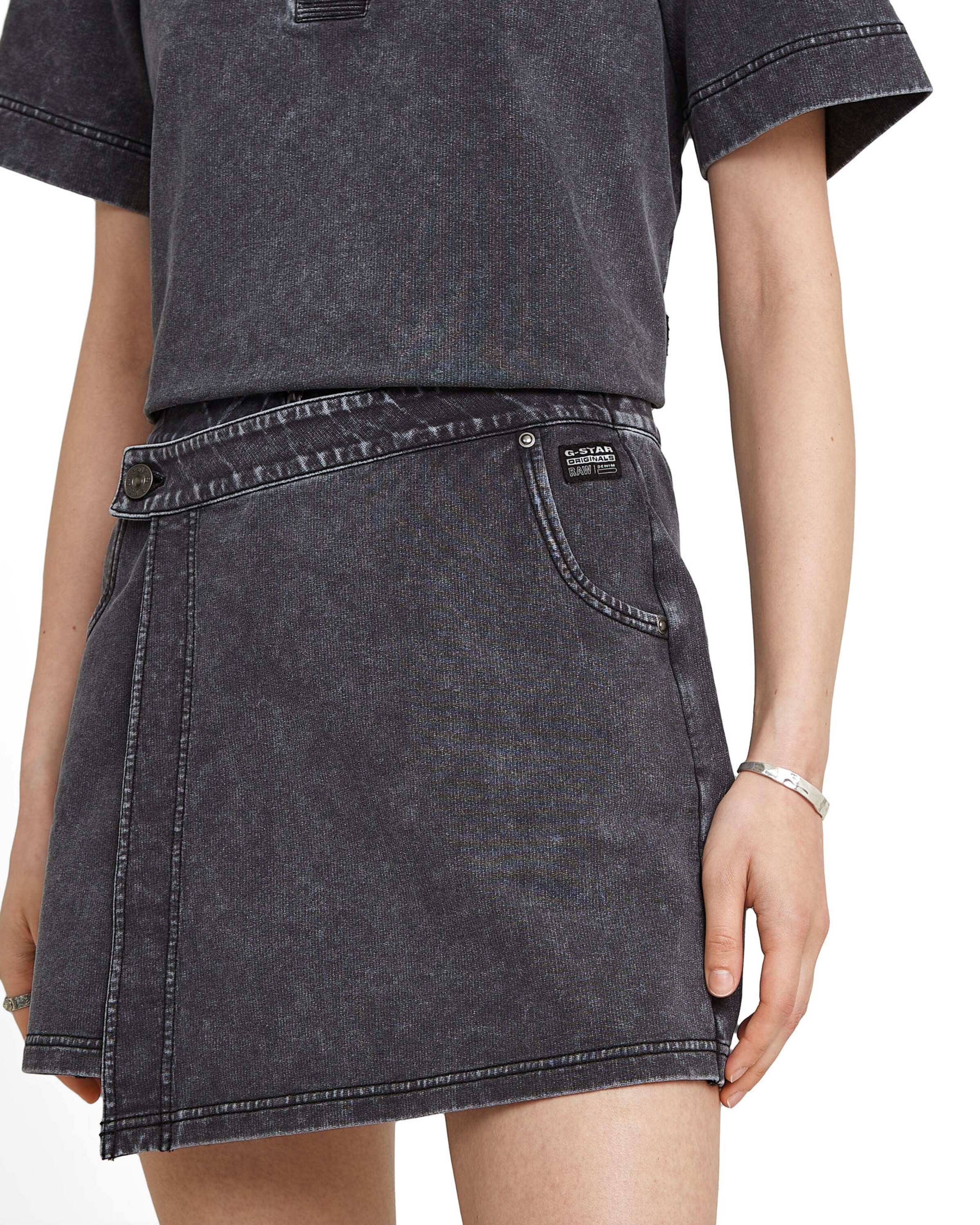 G-STAR Skirt 'Overdyed' in Schwarz