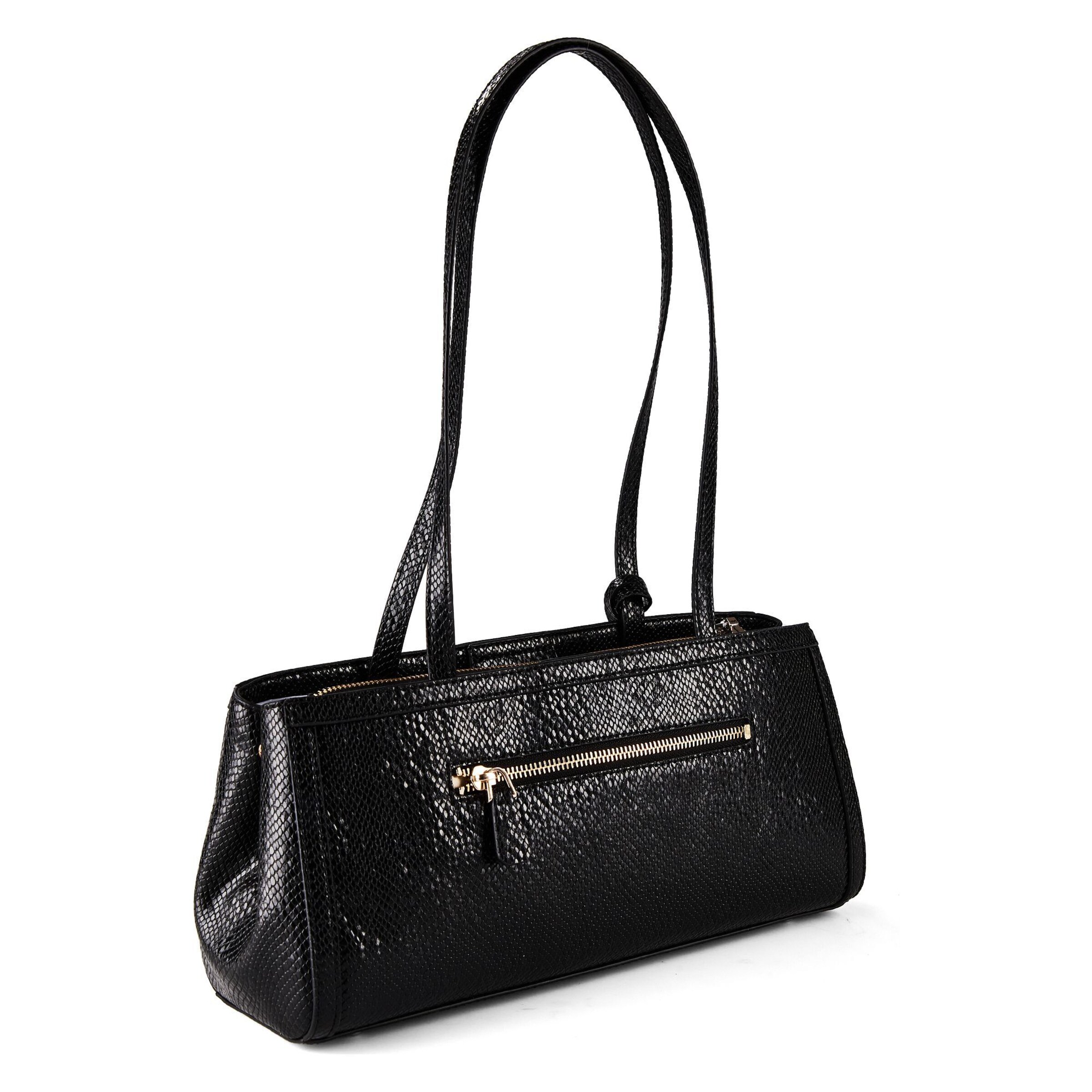 GUESS Schultertasche 'Dovie' in Schwarz