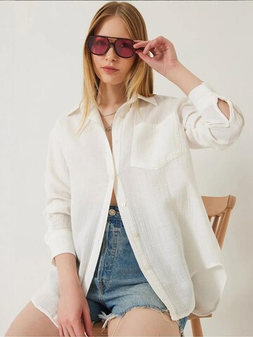 Camicia da donna di Bianco Lucci in beige