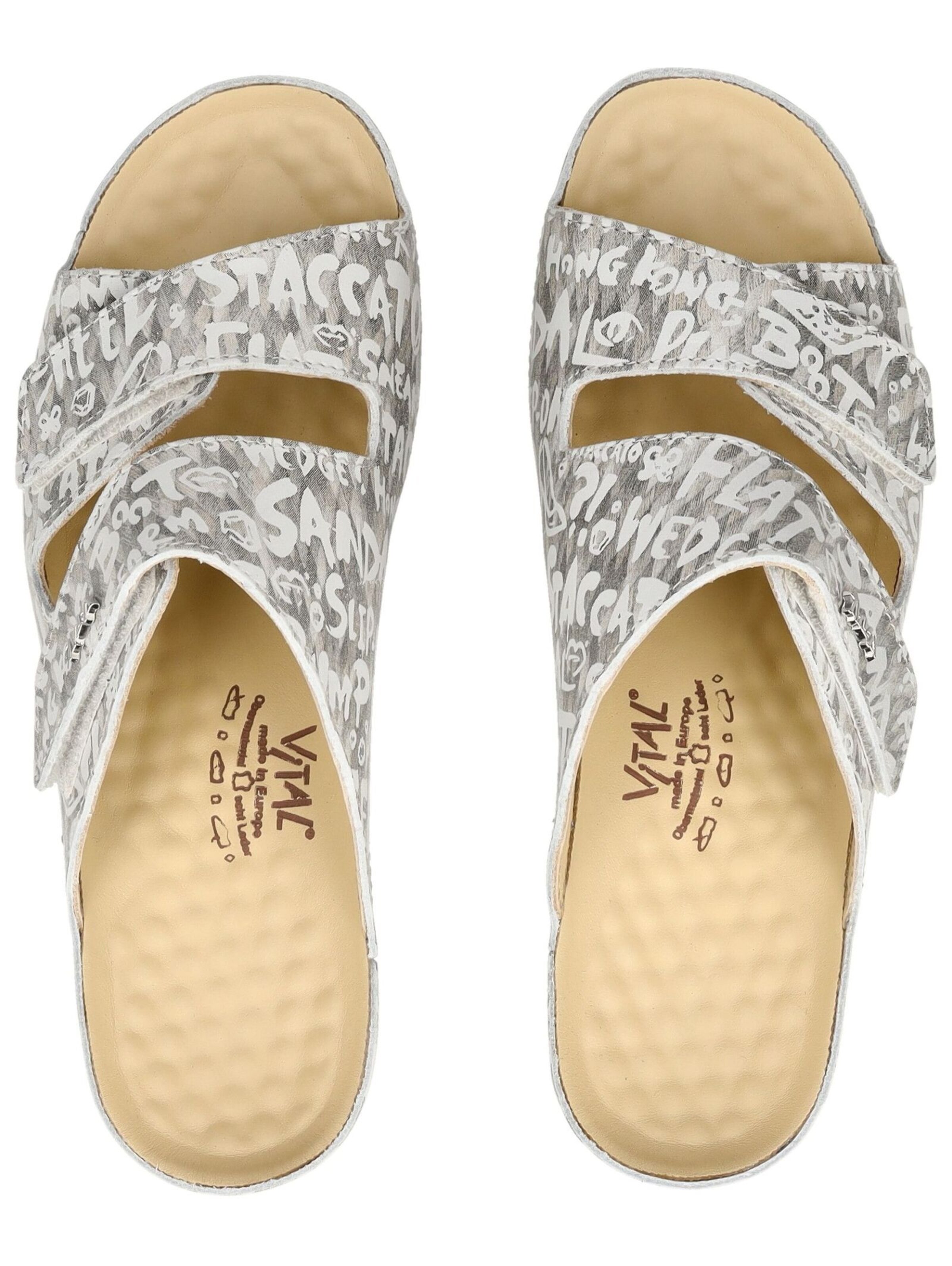 vital Pantoletten in Weiß