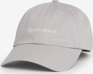 Tommy Jeans Pet in Grijs: voorkant