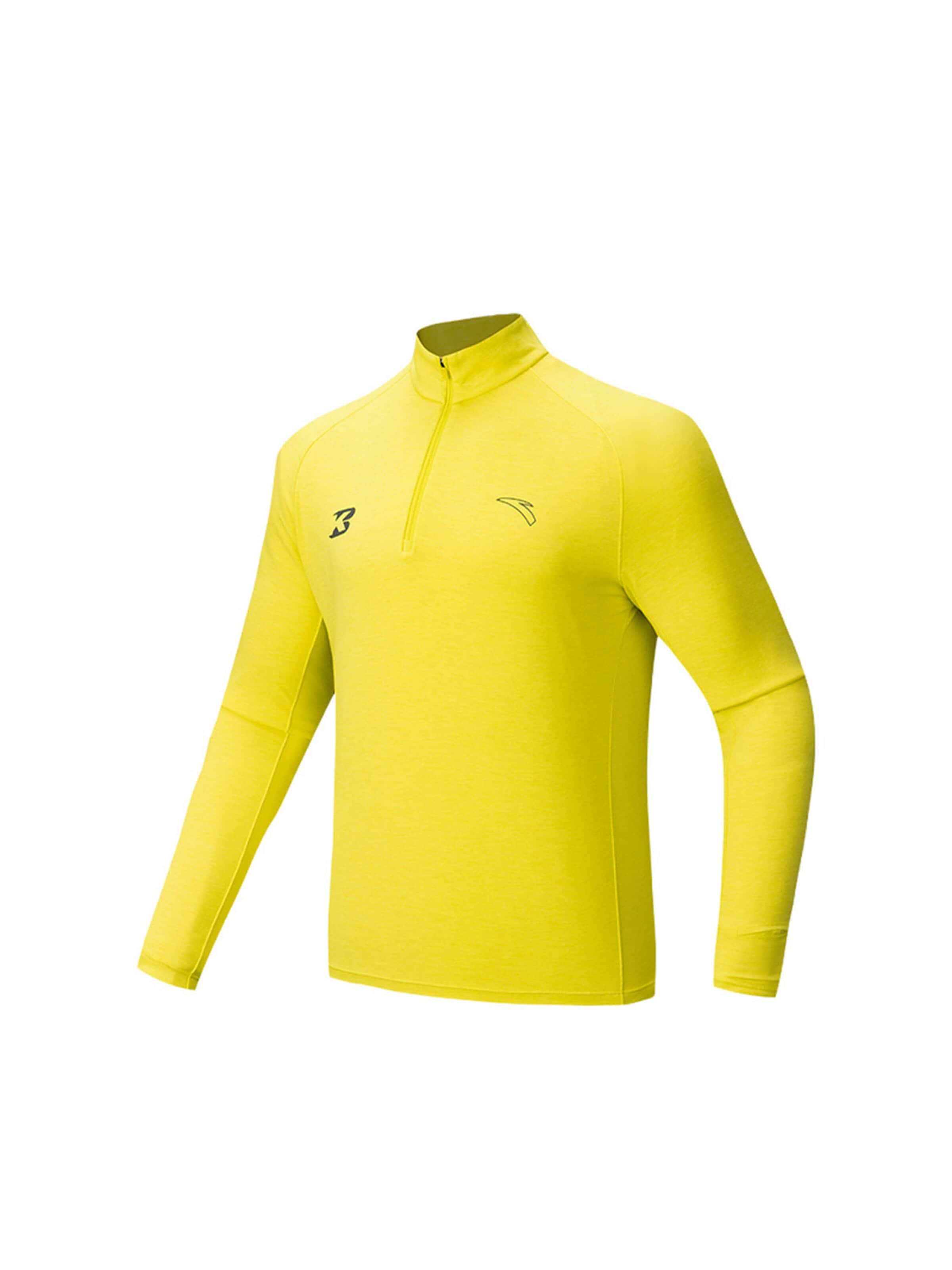 ANTA Sportpullover 'Anta Bekele Running LS Shirt'‌‌‌‌‌ in Gelb: Vorderseite