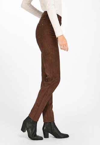 Regular Pantalon Peter Hahn en marron