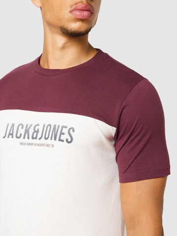 T-Shirt 'Dan' JACK & JONES en blanc