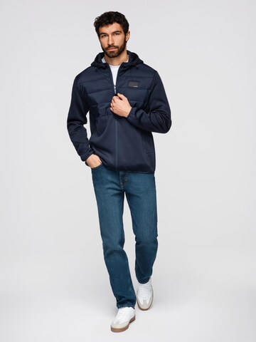 Ombre Jacke in Blau