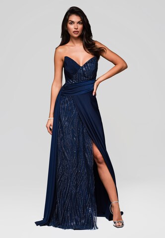 Ombre Avondjurk in Blauw