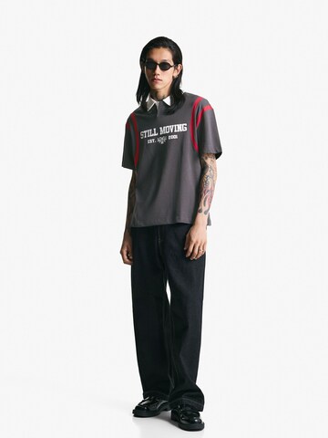 Bershka Shirt in Grey