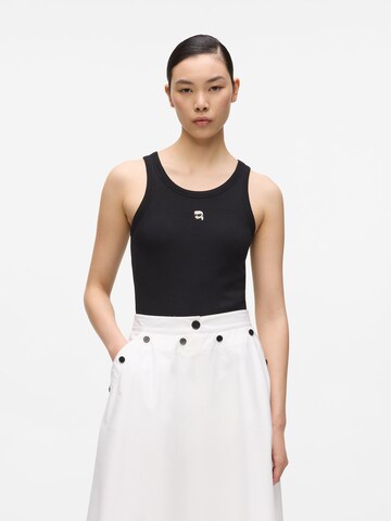 Karl Lagerfeld Top in Schwarz: Vorderseite