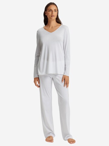 Hanro Pyjama 'Cotton Silk' in Wit