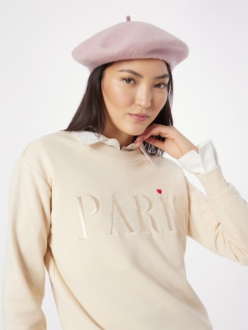 JDY Sweatshirt 'Paris' i beige