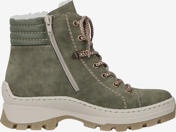 Bottines à lacets Rieker en vert