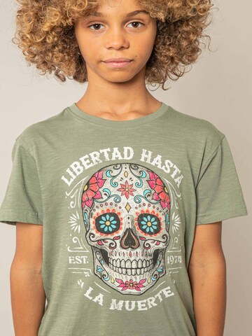 T-Shirt 'Craneo' Deeluxe en vert