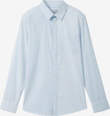 TOM TAILOR Regular fit Button Up Shirt in Blue: front