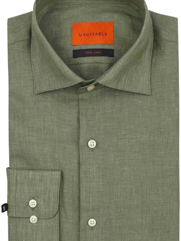 Suitable Comfort fit Button Up Shirt in Green
