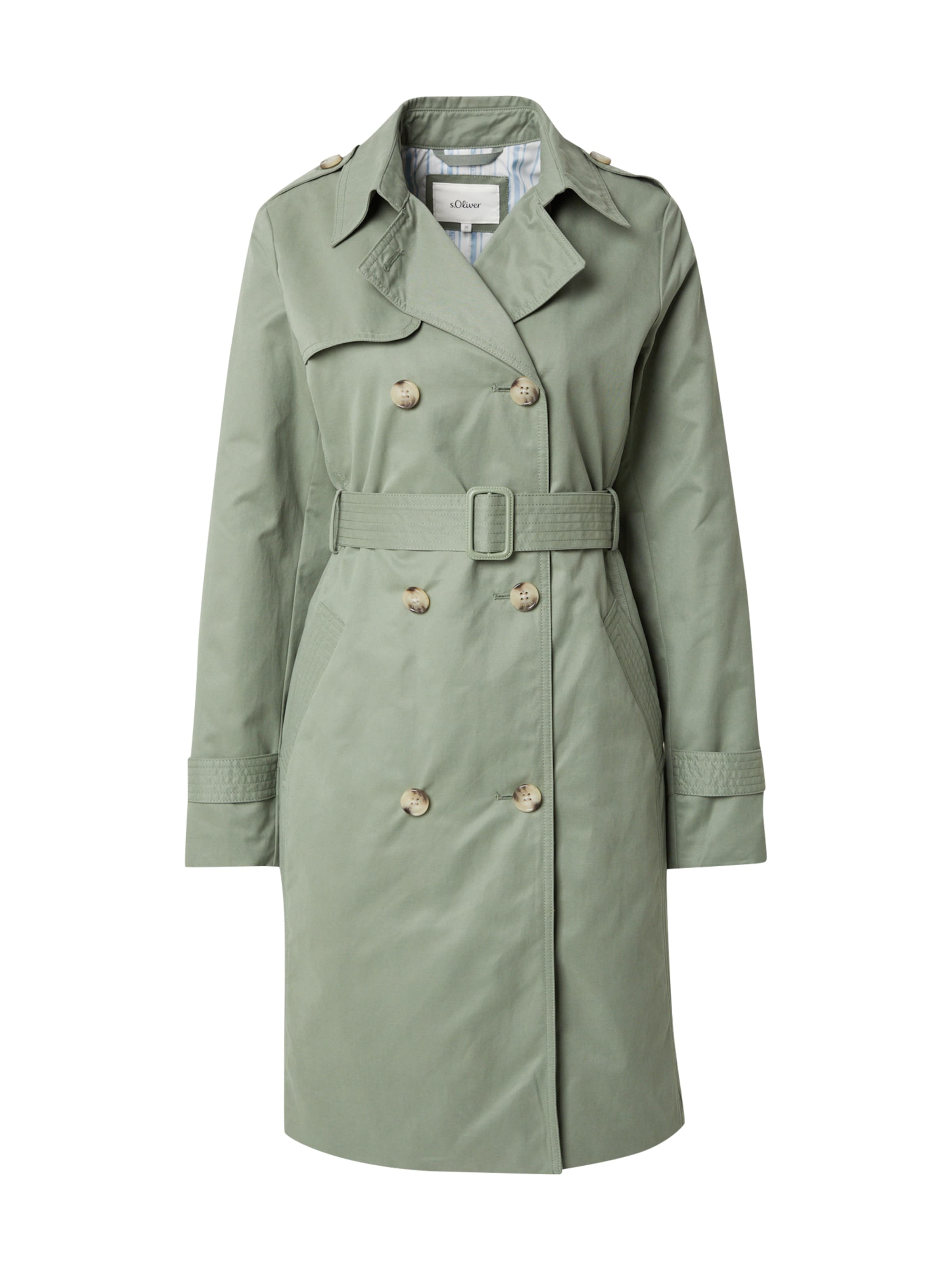 Manteau mi-saison s.Oliver en vert : devant