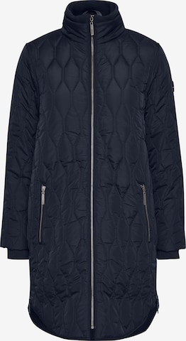 Fransa Between-Seasons Coat 'FRBAQUILT' in Blue: front