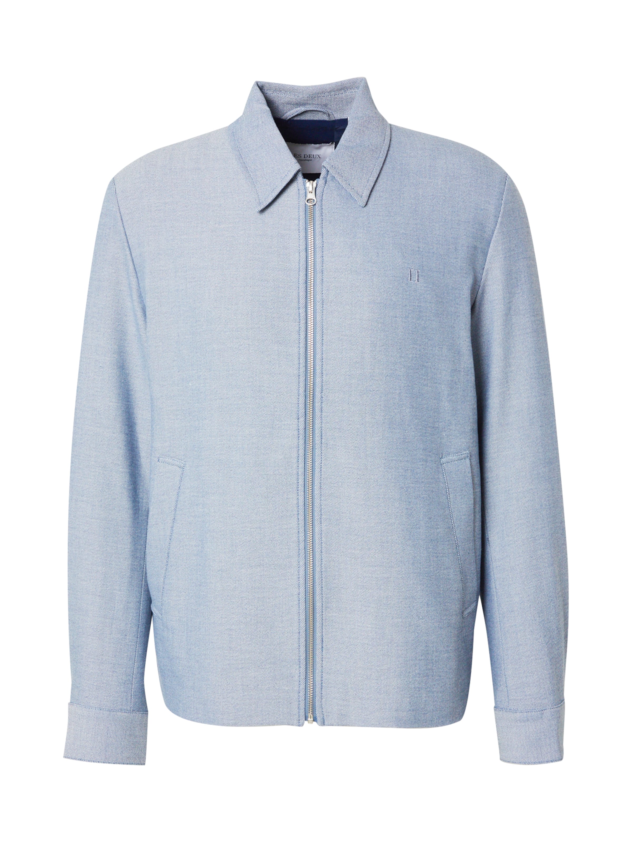 Les Deux Jacke in Blau: Vorderseite