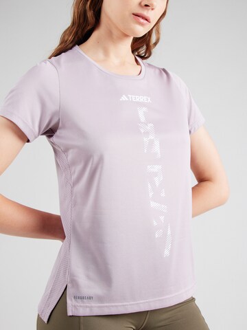 ADIDAS TERREX Funktionsshirt 'AGRAVIC' in Lila