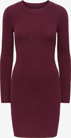 PIECES Knitted dress 'Crista' in Purple: front