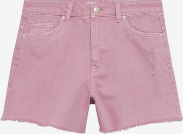 MANGO TEEN Regular Shorts in Pink: predná strana