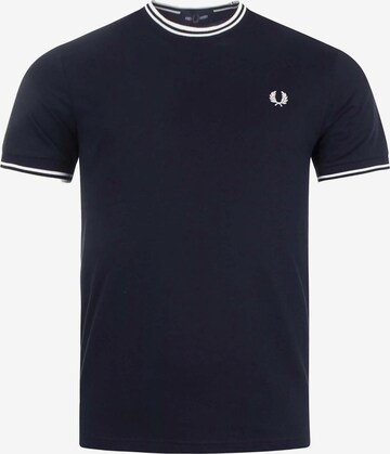 T-Shirt Fred Perry en bleu : devant