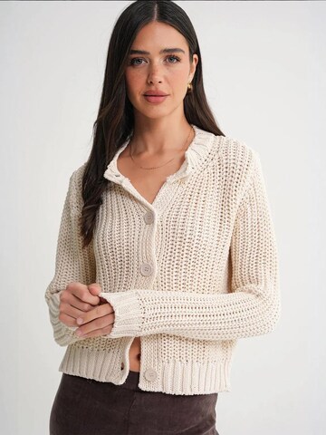 MixRay Strickjacke in Weiß