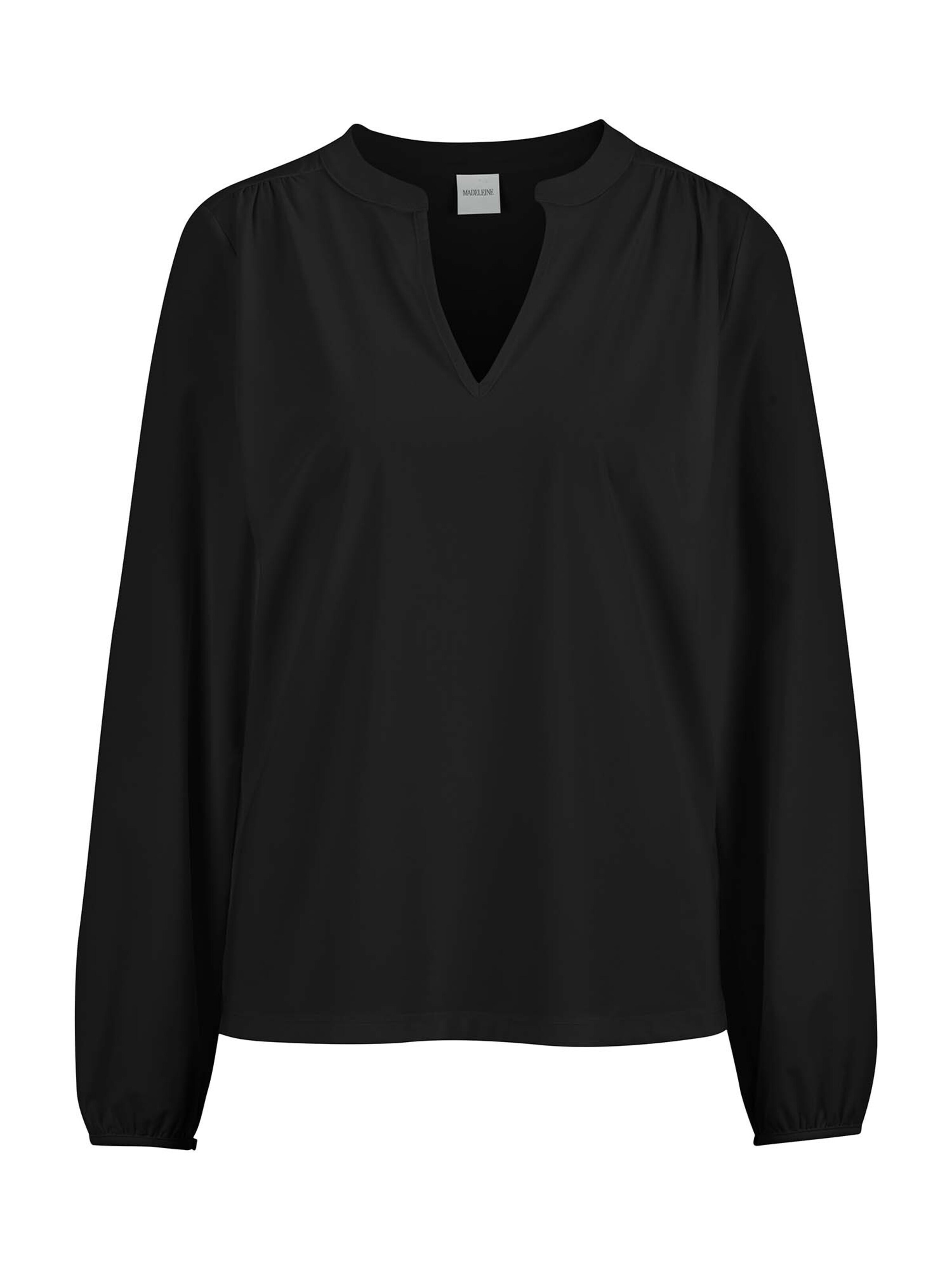 Chemisier MADELEINE en noir : devant