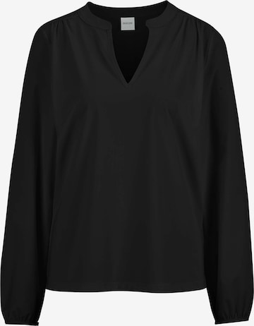 Chemisier MADELEINE en noir : devant
