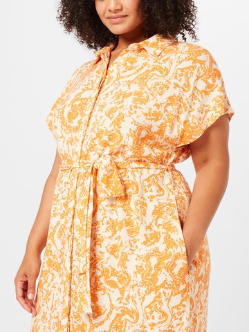 Object Curve Shirt Dress 'IBRA ' in Orange
