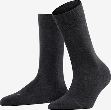 FALKE Socken 'Sensitive London' in Grau: Vorderseite