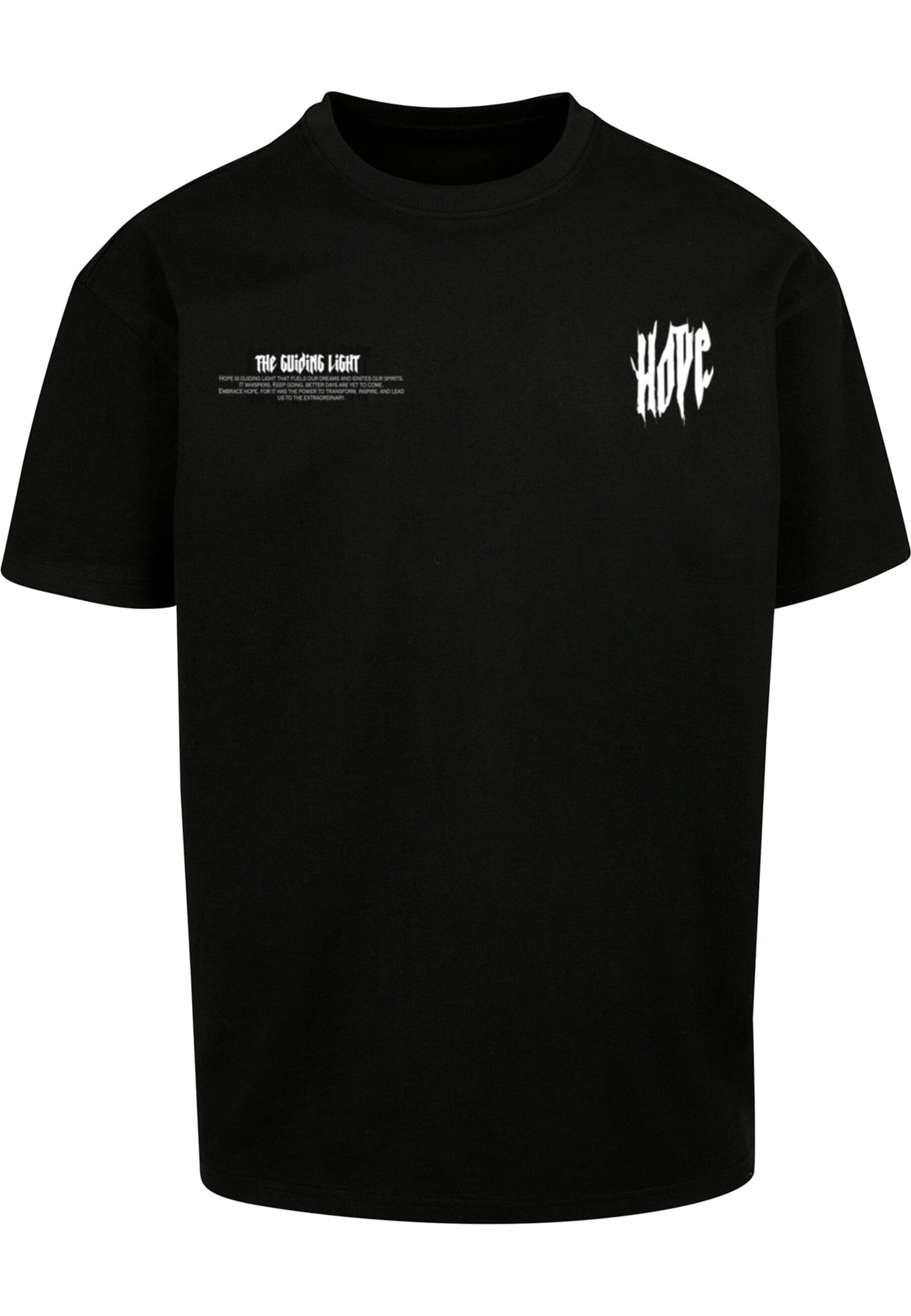 Merchcode Shirt 'Hope Wings' in Black: front