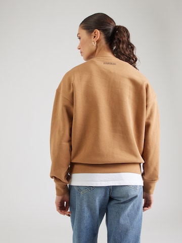NAPAPIJRI Sweatshirt 'B-RHIN' i brun: baksida