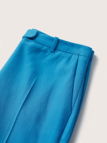 MANGO Regular Панталон с ръб 'Adela' в синьо