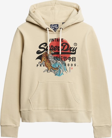 Superdry Sweatshirt 'Tokyo' in Beige: front