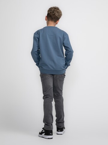 Sweat 'White' Petrol Industries en bleu