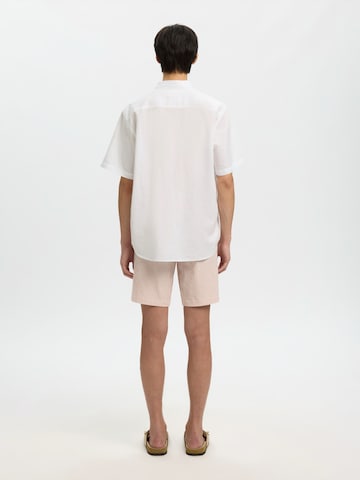 Coupe regular Chemise 'SLHCLAY' SELECTED en blanc