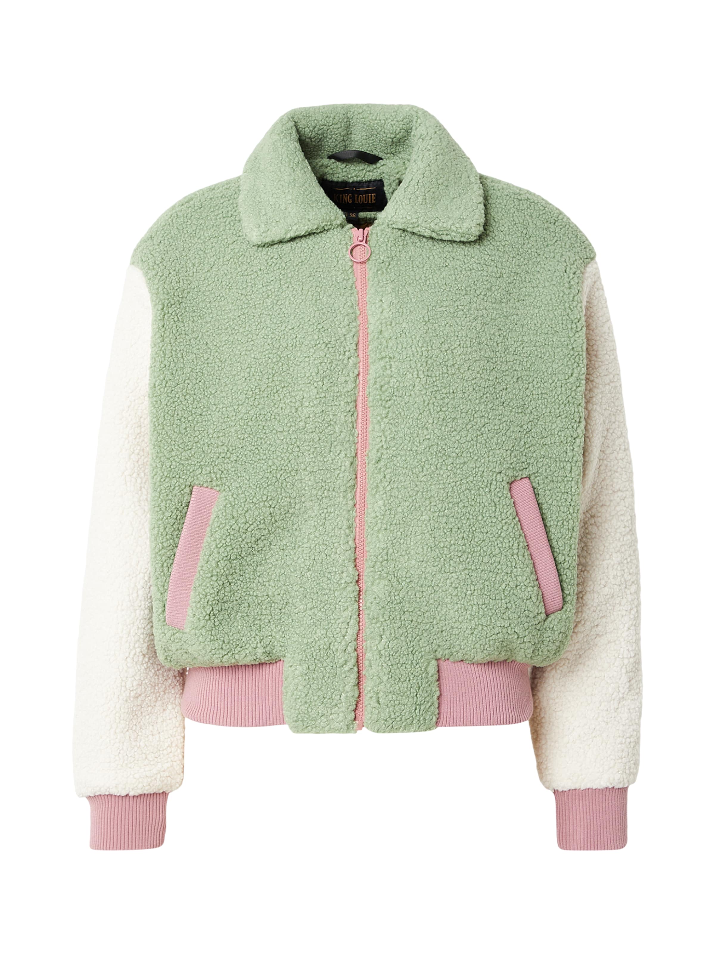 King Louie Prechodná bunda 'Fay' - zelená / staroružová / prírodná biela, Produkt