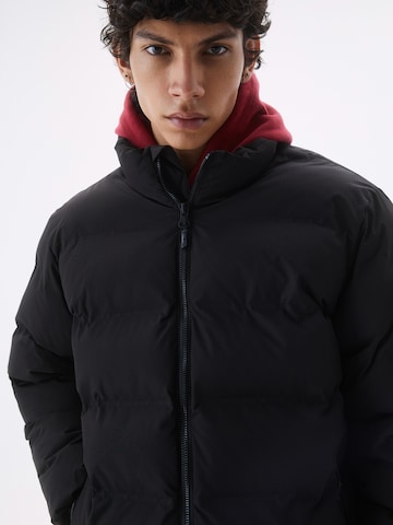 Pull&Bear Winter jacket in Black