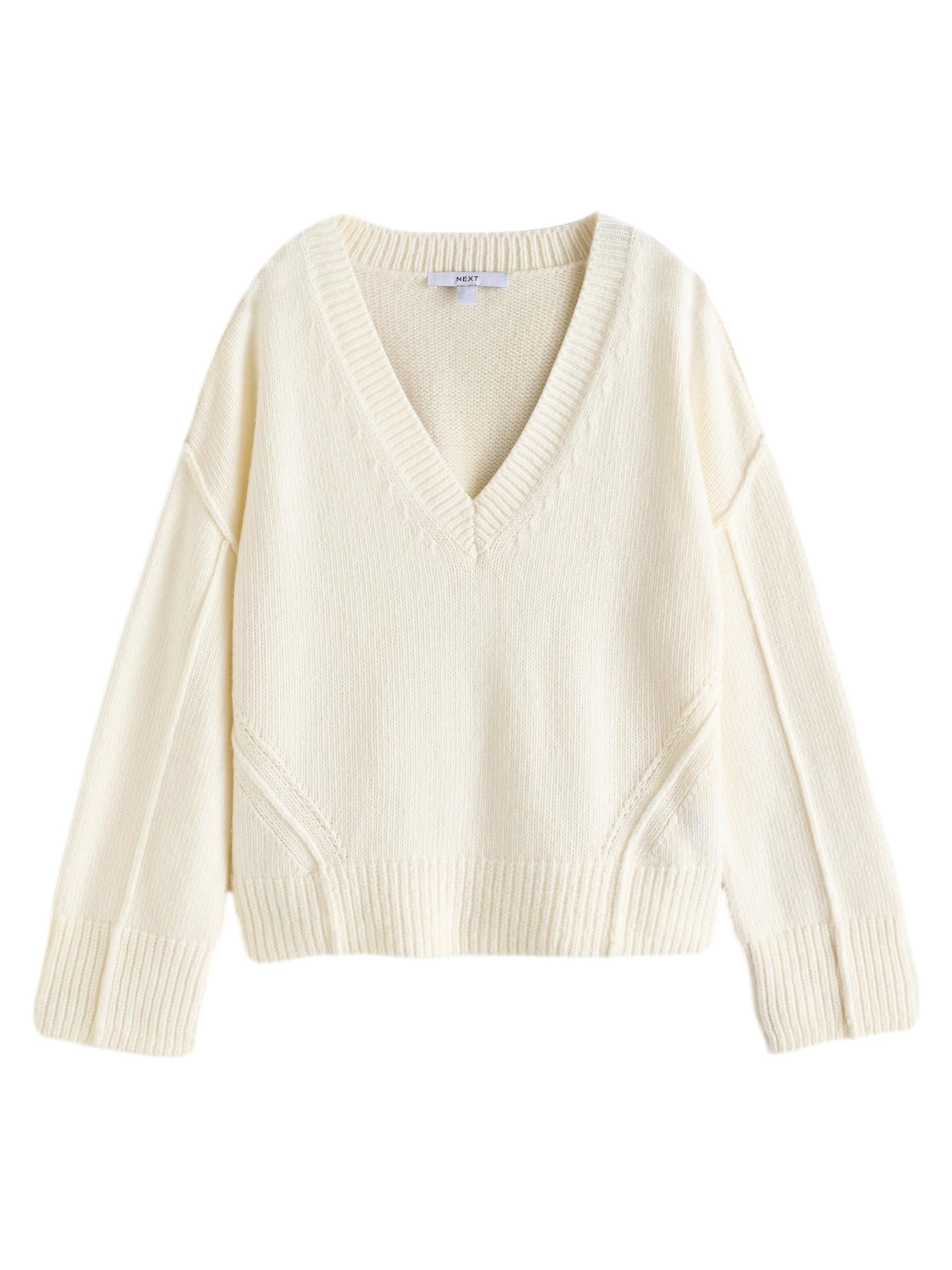 Next Sweter w kolorze biały: przód