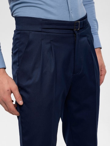Antioch Tapered Trousers with creases in Blue